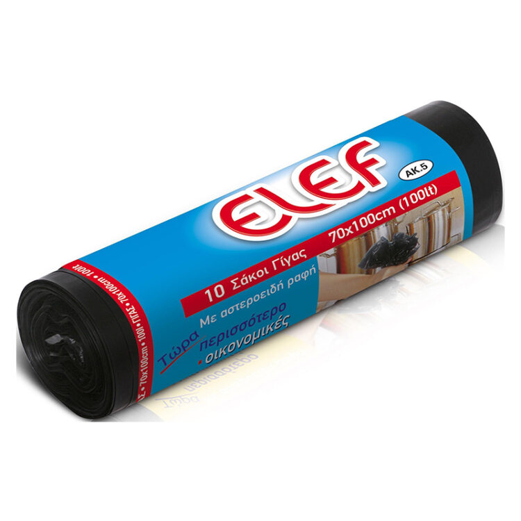 EL-EF σακκούλα απορριμάτων γίγας χωρίς κορδόνι ρολλό 70x100.