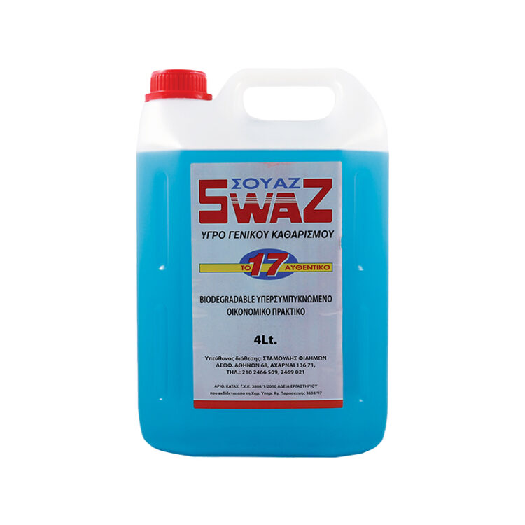 Ισχυρό υγρό γενικού καθαρισμού Swaz 4lt.