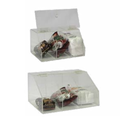 Καφεκούτι plexiglass μεγάλο 3 θέσεων.