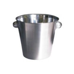 Κουβαδάκι πάγου γραμμωτό Inox 14 εκ.