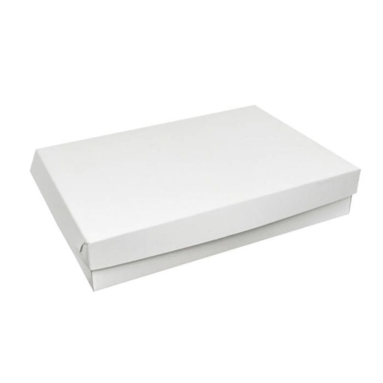 Κουτιά αρτοποιίας-ζαχαροπλαστικής λευκά χωρίς επένδυση μεταλλιζέ.