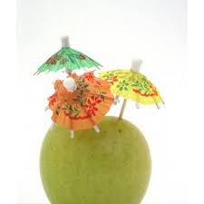 Ντεκόρ κοκτέιλ & παγωτού ομπρέλα μίνι 144 τμχ.