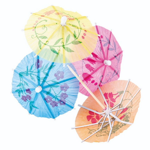 Ντεκόρ κοκτέιλ & παγωτού Ομπρελίτσα μεσαία 144τμχ.