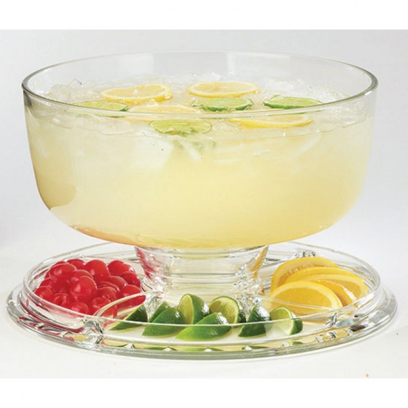 Τουρτιέρα- Παντσιέρα γυάλινη με πόδι PALLADIO 31cm. - Image 3