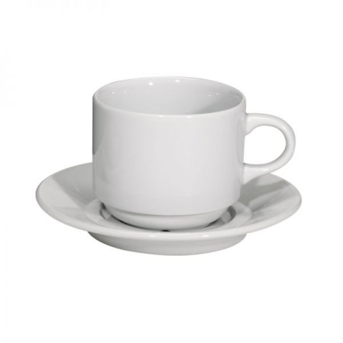 Φλυτζανάκι  espresso από λευκή πορσελάνη στοιβαζόμενο APULUM.