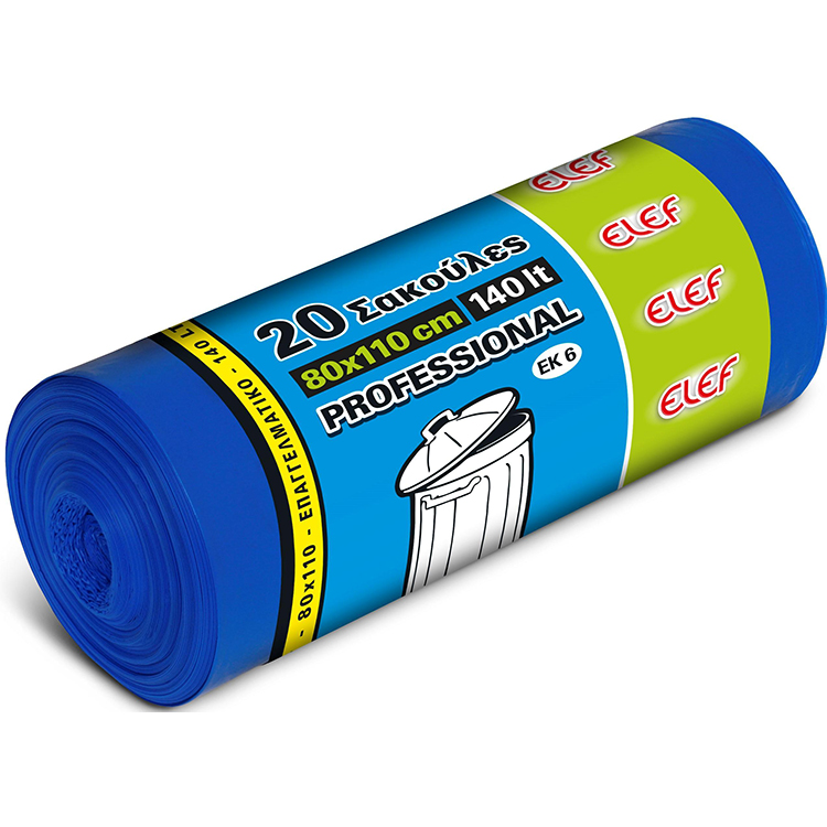 EL-EF σακκούλα απορριμάτων βαρέως τύπου ρολλό 80x1,10.