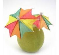 Ντεκόρ κοκτέιλ & παγωτού ομπρέλα οκτάγωνη 144τμχ.