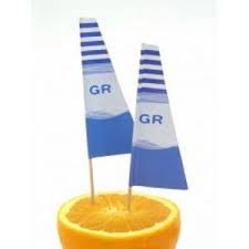 Ντεκόρ παγωτού σέρφινγκ ελληνικό μεγάλο 100 τμχ.