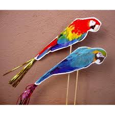 Ντεκόρ κοκτέιλ & παγωτού παπαγάλος 100τμχ.