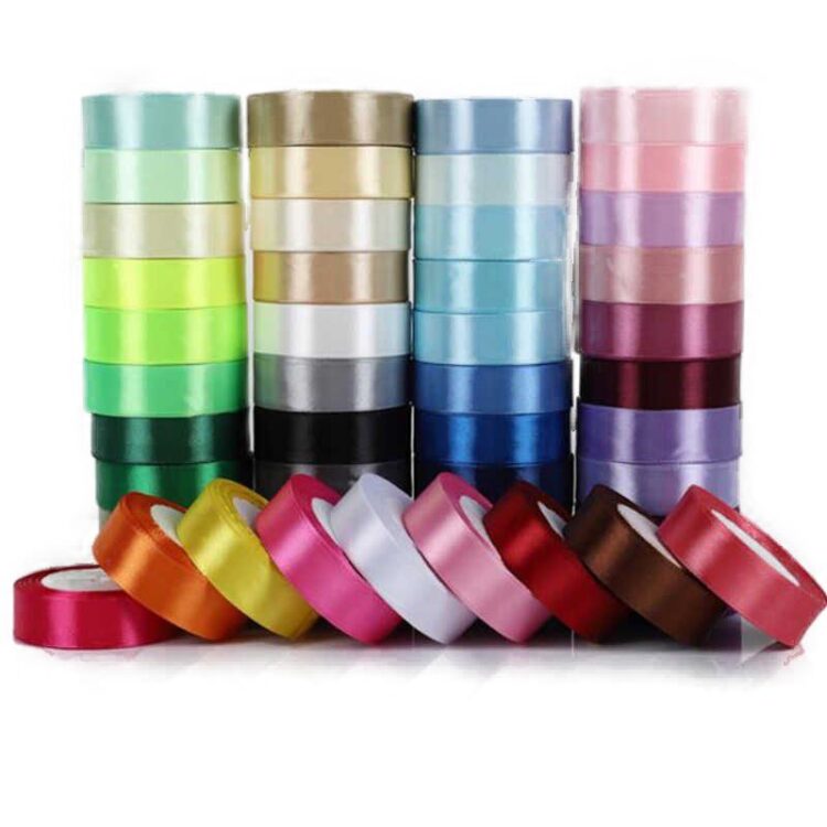 Κορδέλα υφασμάτινη σατέν 18mm φάρδος και 50m μήκος.