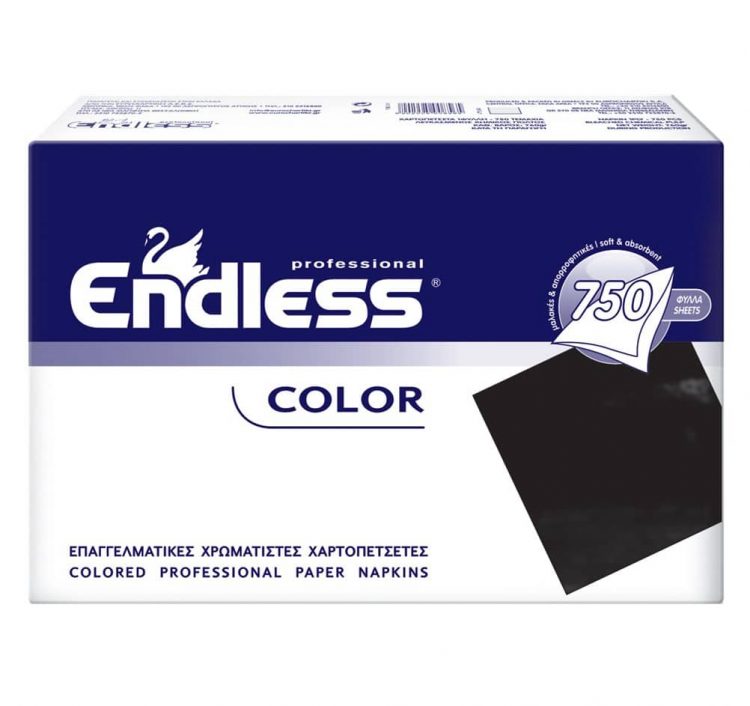 Χαρτοπετσέτα εστιατορίου μαλακή διάφορα χρώματα Endless 24x24/πακέτο 750τμχ./κιβώτιο 5x750τμχ.