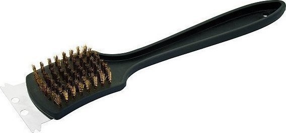 Βούρτσα χαλκού για σχάρες με ξύστρα HENDI.