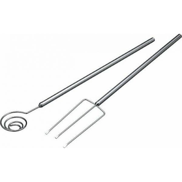 Σετ Εργαλεία σοκολάτας inox ''Dip & Dunk'' Kitchen Kraft σετ 2τμχ.