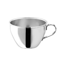 Φλυτζάνι Inox απόσταξης καφέ set με πιατάκι JDS.