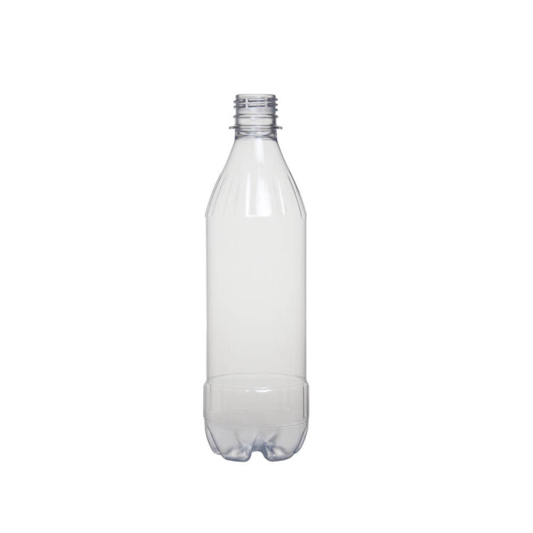 Φιάλη διάφανη Pet χωρίς πώμα 500ml.