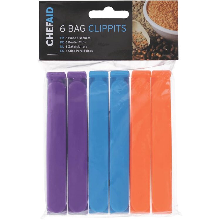 Σετ κλιπς για σακούλες 6τμχ