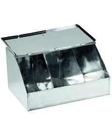 Καφεκούτι Inox 3 θέσεων μεγάλο.