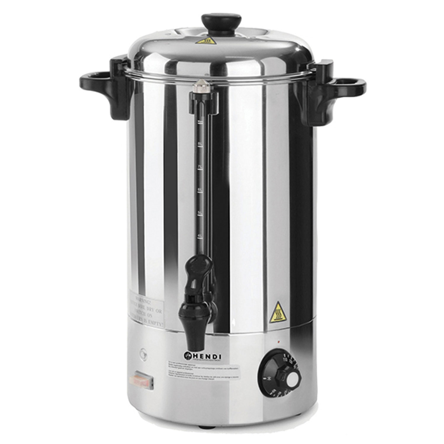 Βραστήρας επαγγελματικός ροφημάτων μονότοιχος Inox Hendi 10lt. 2200W