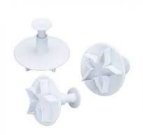 Κούπ-πάτ διακόσμησης ζαχαρόπαστας ''Άνθος λωτού'' 3 τεμαχίων.