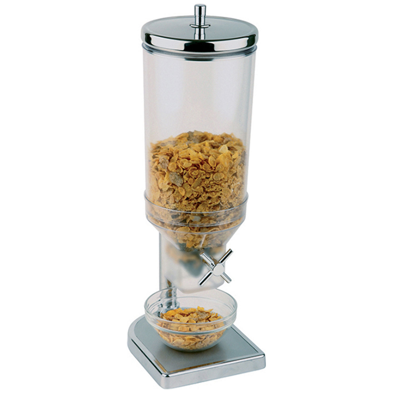 Διανεμητής δημητριακών μονός Inox-Polycarbonate HENDI 4lt