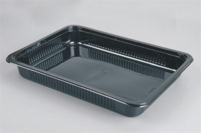 Σκεύος ψησίματος C-PET παραλληλόγραμμο 38x28x5 μαύρο 2225.