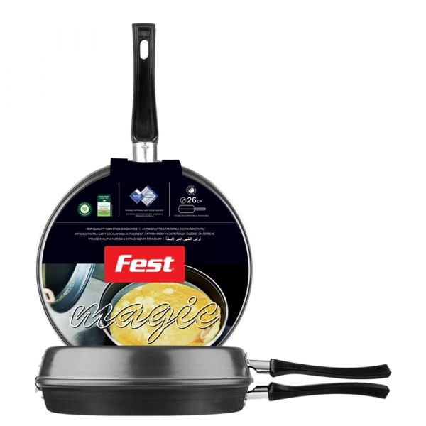 Τηγάνι διπλό ομελετιέρα Magic Fest 26 εκ.