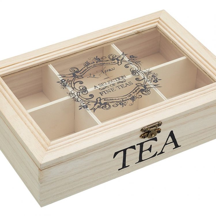 Kουτί ξύλινο για τσάι 26x17x6cm ΚΙΤCHEN CRAFT.