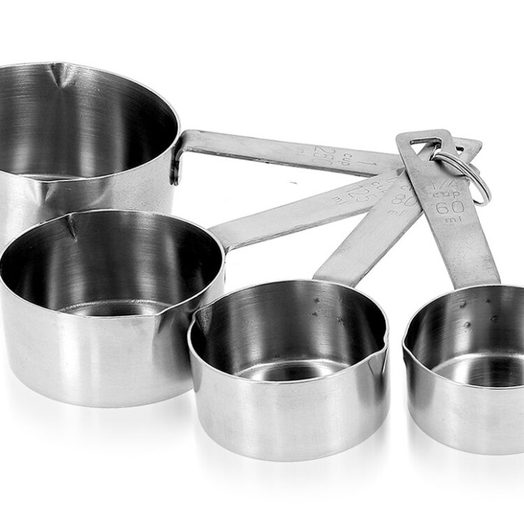 Μεζούρες μαγείρων inox σετ 4τμχ