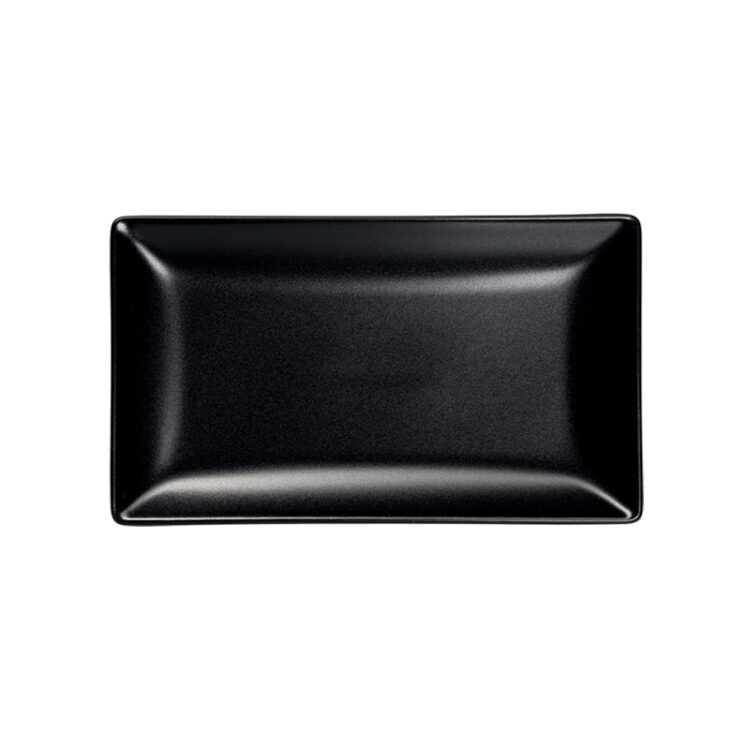 ΠΙΑΤΕΛΑ ΠΑΡΑΛΛΗΛΟΓΡΑΜΜΗ  ΜΑΥΡΗ ΜΑΤ 25X15cm