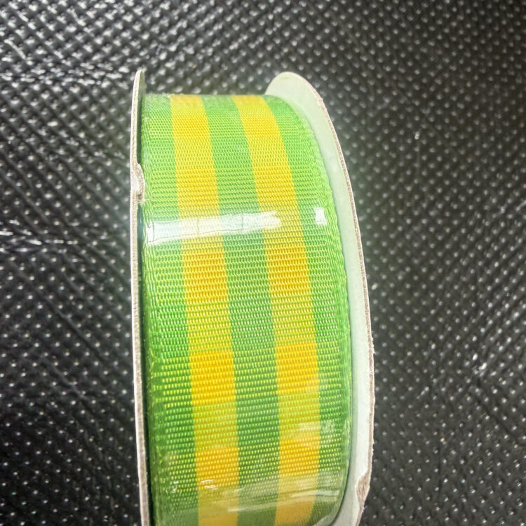 Κορδέλα Ύφασμα Ανοιξιάτικη Καρώ 23mmX10y