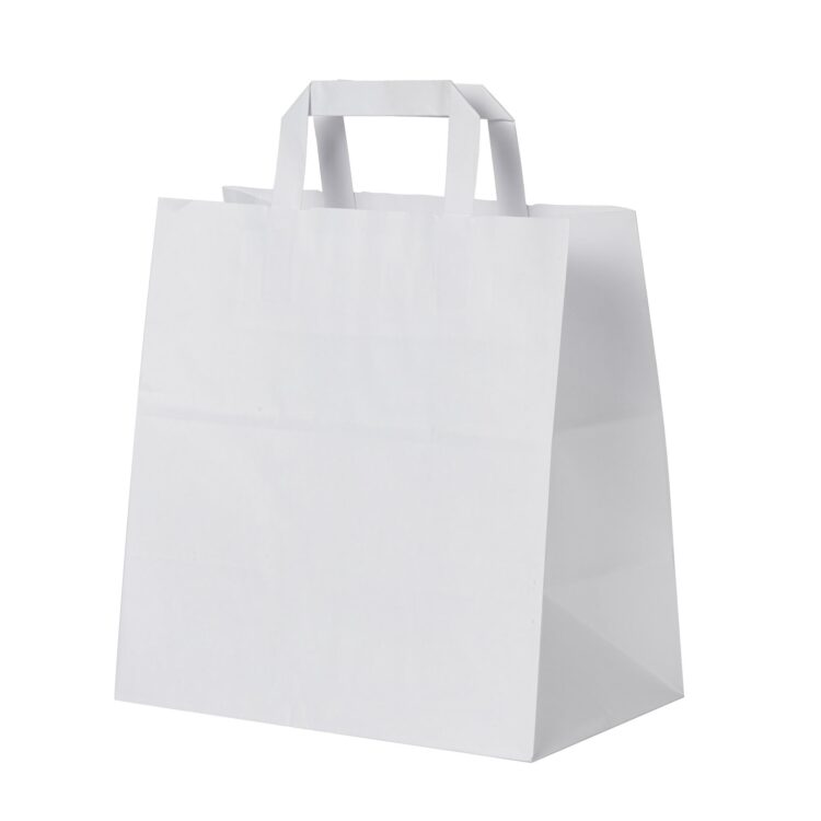 ΤΣΑΝΤΑ ΧΑΡΤΙΝΗ ΛΕΥΚΗ 32Χ23Χ10 ΠΛΑΚΕ ΧΕΡΙ