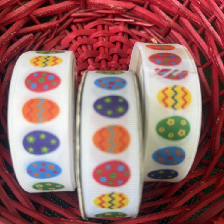 ΚΟΡΔΕΛΑ ΛΕΥΚΗ ΜΕ ΧΡΩΜ. ΑΥΓΑ/ΛΑΓΟΥΔΑΚΙΑ 25mmΧ20y