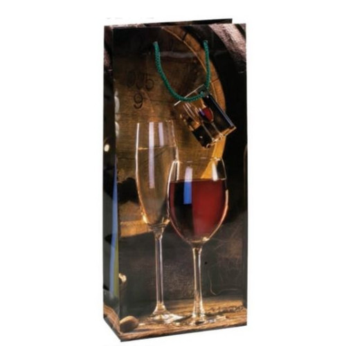 ΤΣΑΝΤΑ ΧΑΡΤΙΝΗ ΠΟΤΟΥ ΔΙΠΛΗ ΚΟΡΔΟΝΙ ΣΧΕΔΙΟ 38Χ16,5Χ10,5εκ