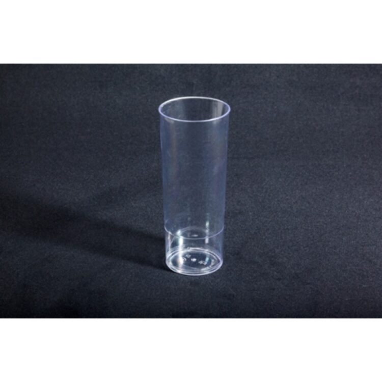 Ποτήρι σωλήνας πλαστικό σκληρό P/S πακέτο 10 τεμαχίων.