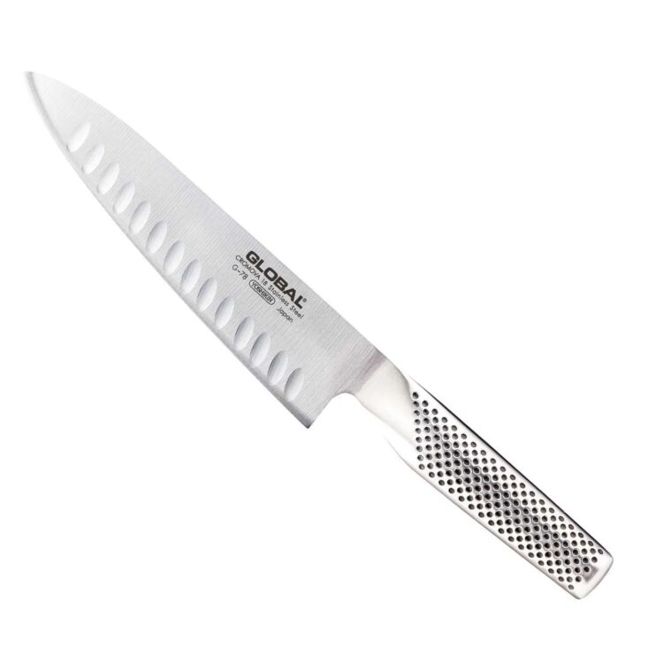 GLOBAL ΜΑΧΑΙΡΙ CHEF ΡΑΒΔΩΤΟ 18cm G-78
