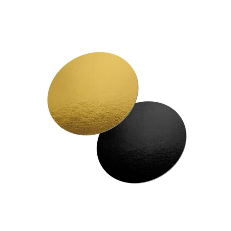 Τουρτόδισκοι Χάρτινοι Διπλής Όψης Χρυσοί-Μαύροι σε Διάφορα μεγέθη