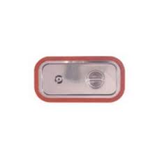 ΚΑΠΑΚΙ GASTRONORM 2/3 INOX ΜΕ ΣΙΛΙΚΟΝΗ