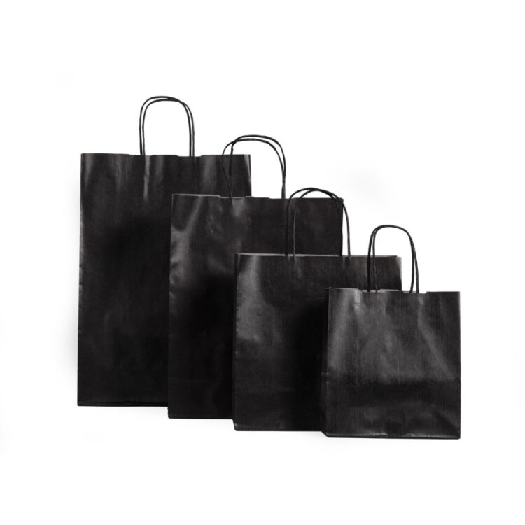 ΤΣΑΝΤΑ ΧΑΡΤΙΝΗ ΜΕ ΣΤΡΙΦΤΟ ΧΕΡΙ 24x23x10cm ΧΡΩΜΑΤΑ