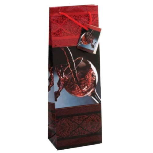 ΤΣΑΝΤΑ ΧΑΡΤΙΝΗ ΜΕ ΣΧΕΔΙΟ ΚΑΙ ΚΟΡΔΟΝΙ ΠΟΤΟΥ 36x12x9cm