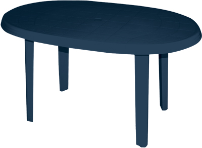 Τραπέζι "ΝΑΞΟΣ" Οβάλ λευκό 90cmx1,40m - Image 3