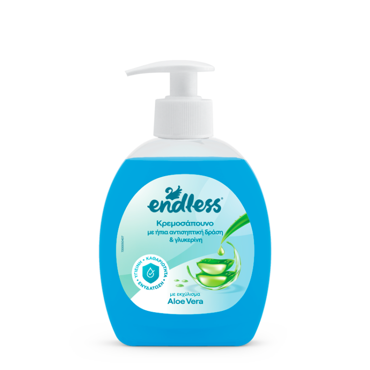 ENDLESS κρεμοσάπουνο αντισηπτικό αντλία 300ml μπλε