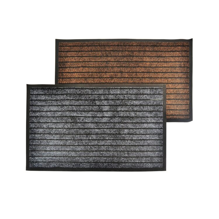 Ποδόμακτρο "DOURA" 90cmx1,20m καφέ και γκρι