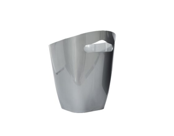 Κουβαδάκι Πάγου πλαστικό, Φ14cm 1,2lt μαύρο, ασημί και χρυσό - Image 3