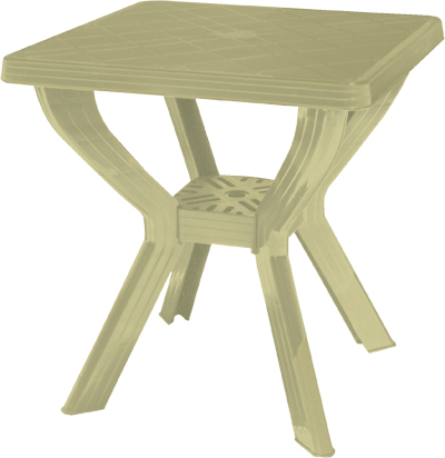 Τραπέζι "ΣΚΙΑΘΟΣ" Τετράγωνο πλαστικό με σύνδεσμο, χρώμα, 70x70cm h 70cm - Image 3