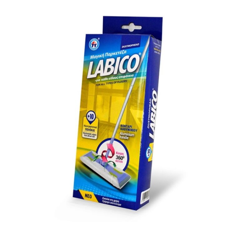 Παρκετέζα μαγνητική σκόνης+πανάκια Labico