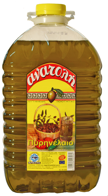 Πυρηνέλαιο 5lt φιάλη pet