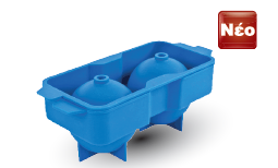 Καλούπι πάγου σιλικόνης στρογγυλό 2 θέσεων 15,3x5,7cm