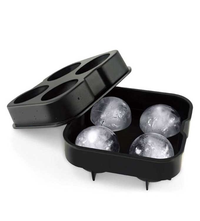 Καλούπι πάγου σιλικόνης στρογγυλό 4 θέσεων 12x12cm