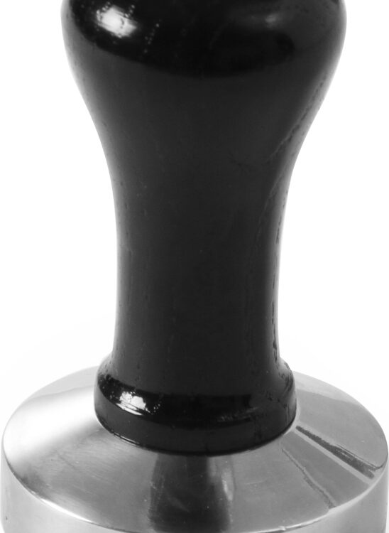 Πατητήρι καφέ inox λαβή μαύρη Hendi