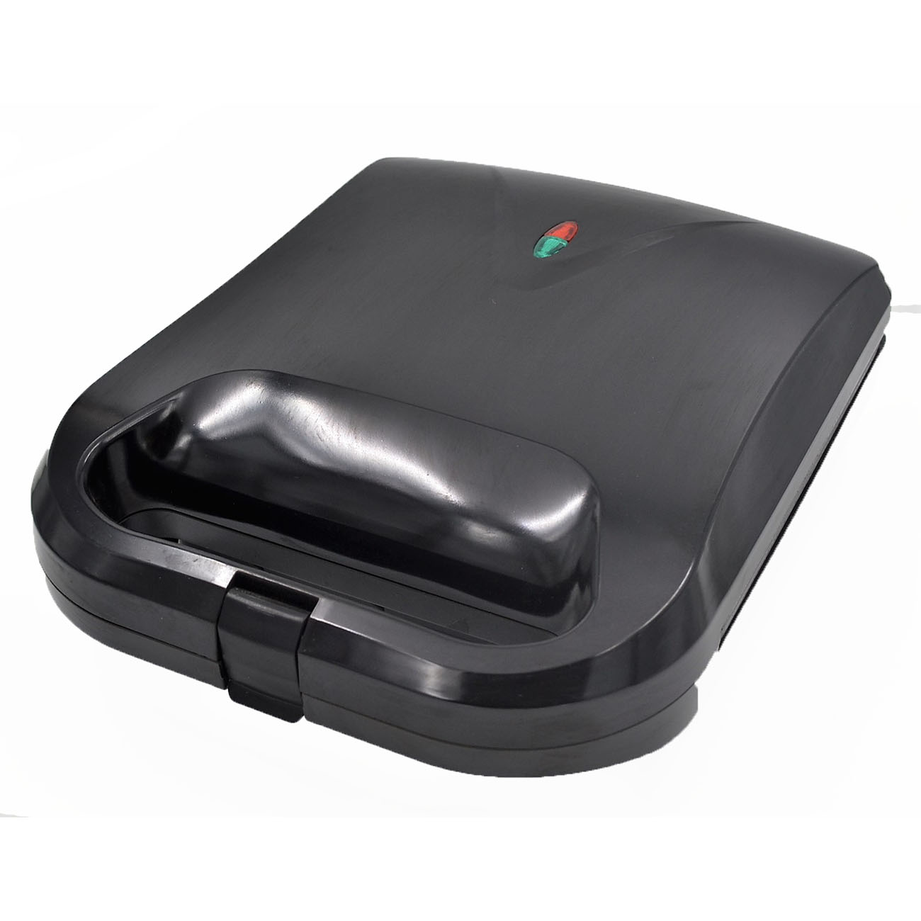 Τοστιέρα 4 θέσεων ραβδωτή μαύρη Sidirela